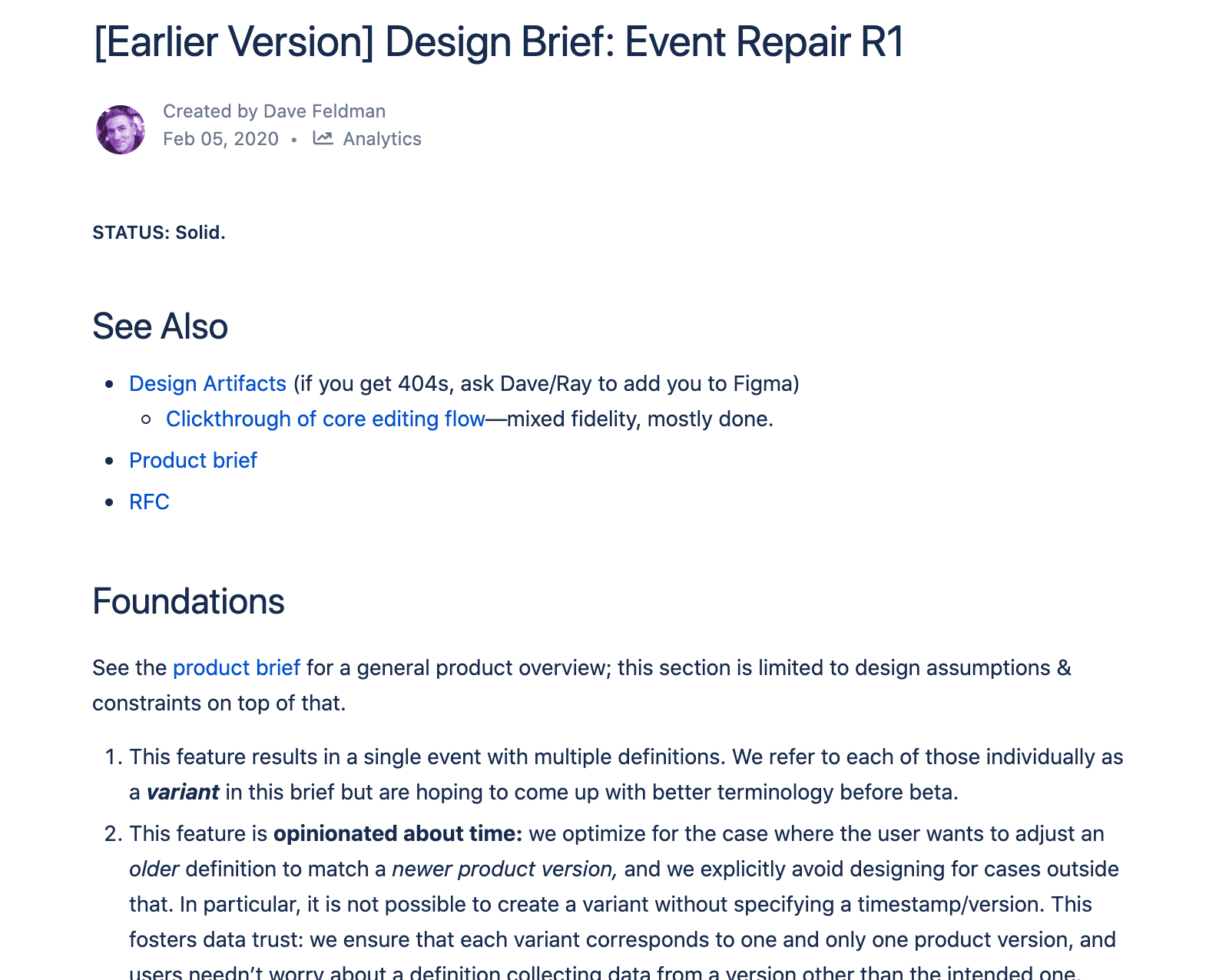 Design brief